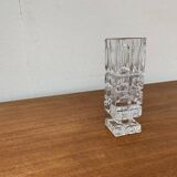 Vintage German Lead Crystal Block Vase, 1970s