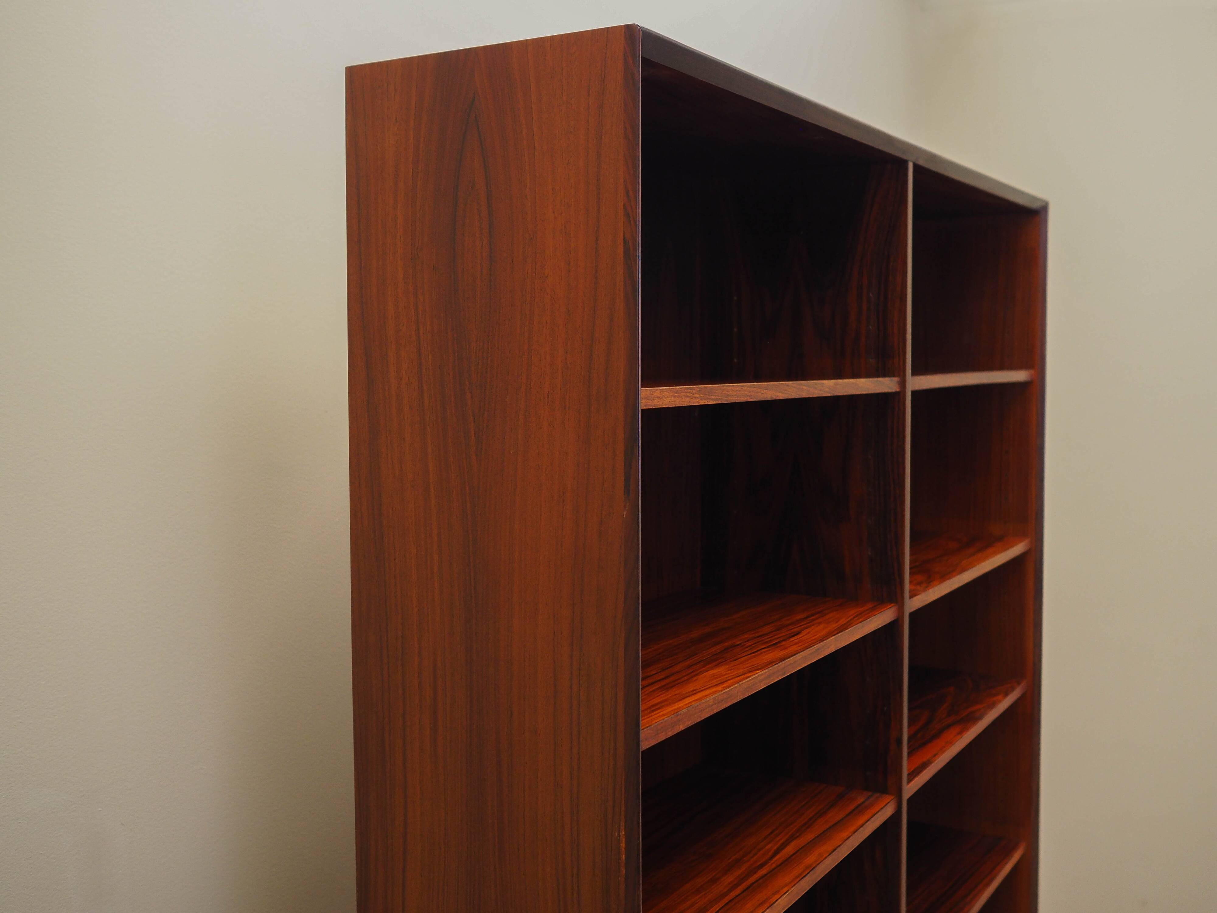 Rosewood bookcase, Danish design, 1970s, manufacturer: Hundevad