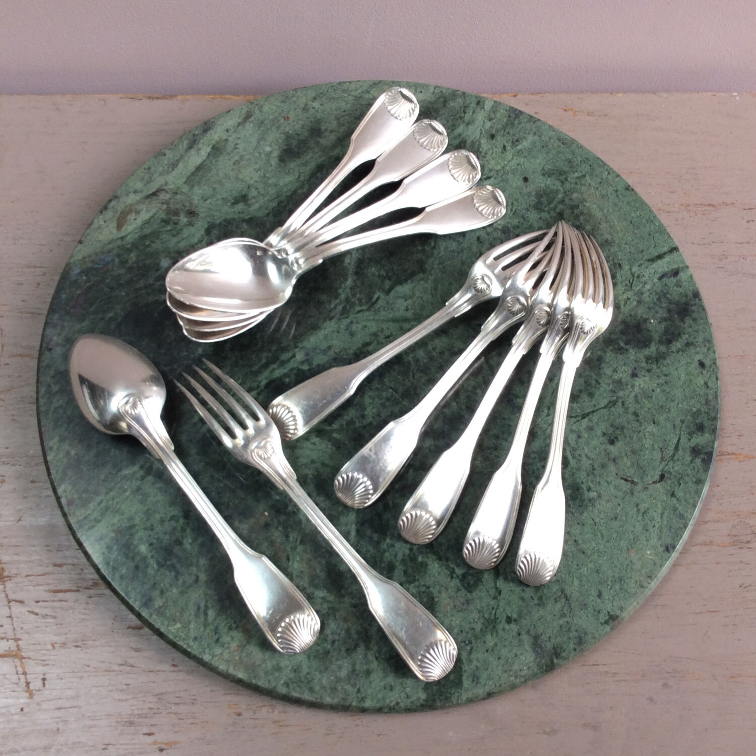 6 bayard shell forks