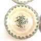 Old dessert plates Gien model Louis XV iron earth