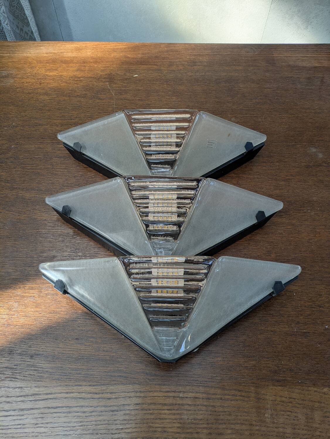 3 Murano wall lights