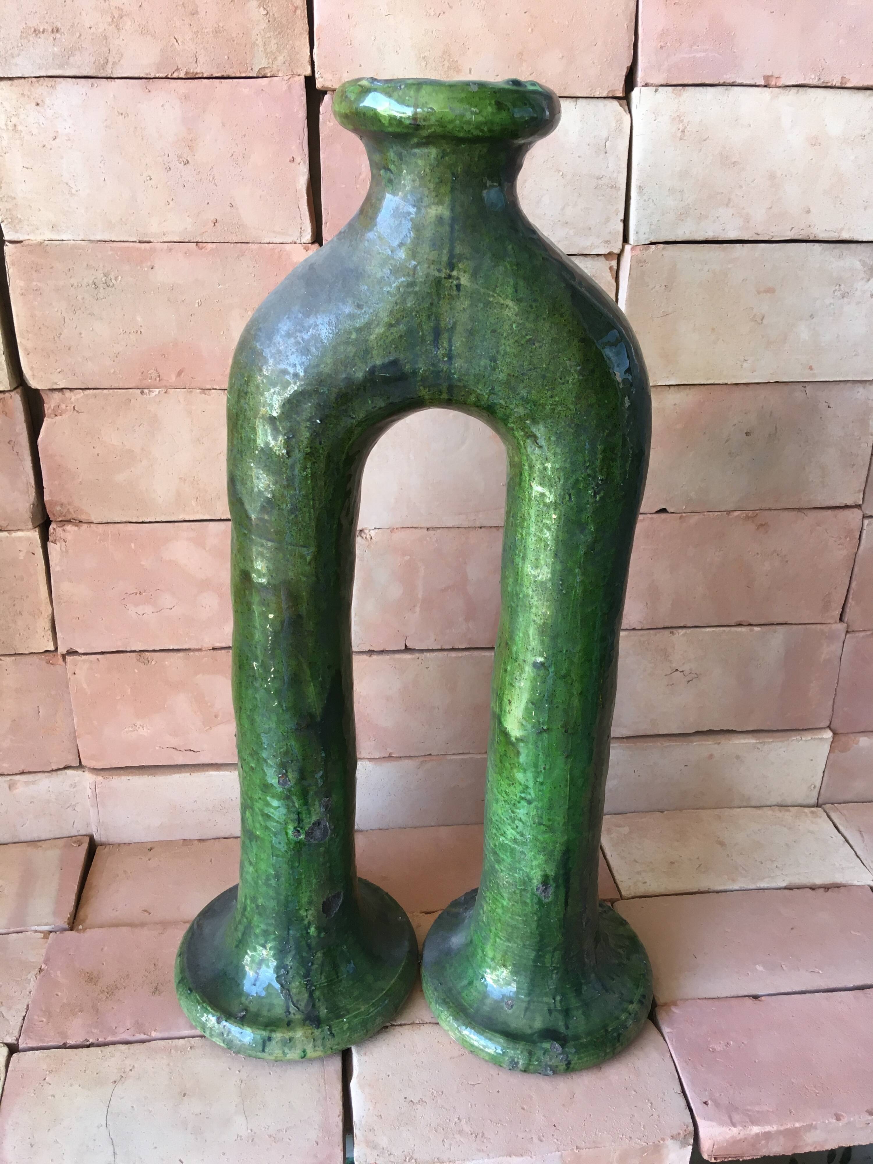 Tamegroute pottery in glazed terracotta