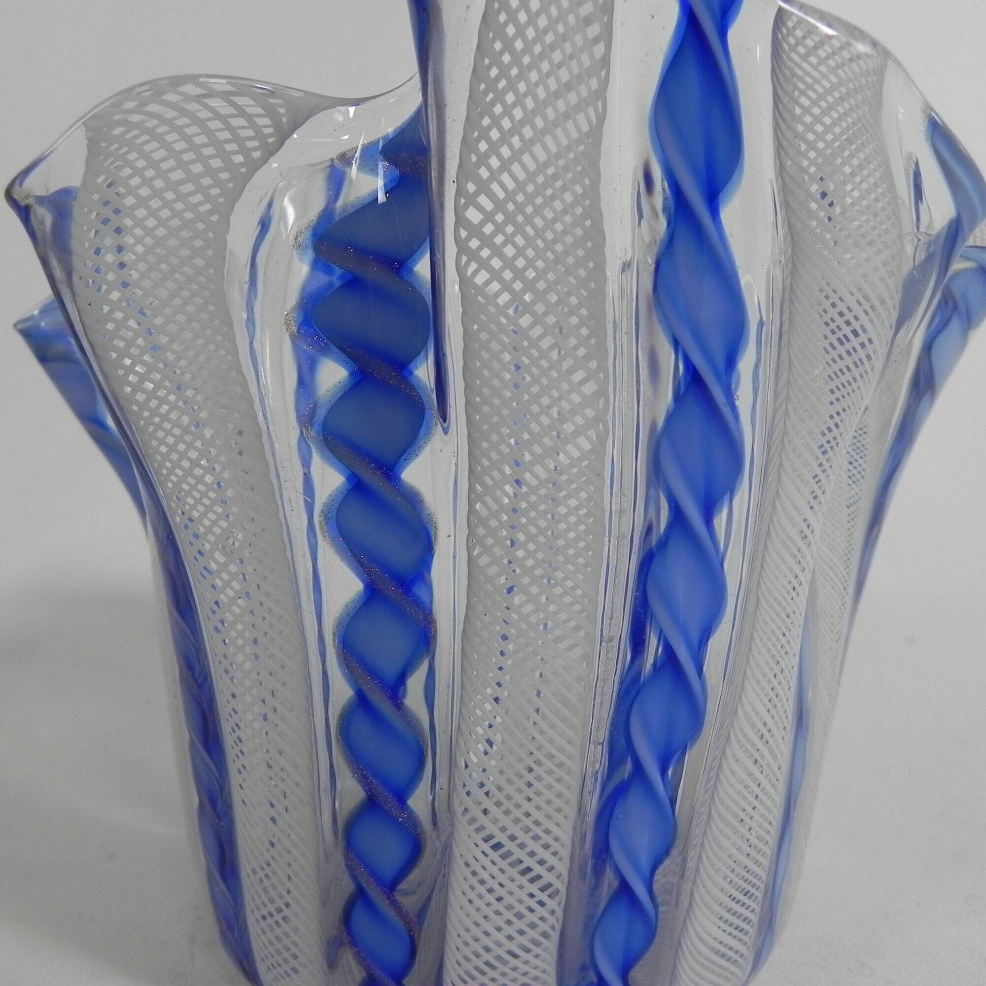 Fazzoletto vase Zanfirico by Fulvio Bianconi for Venini, Venice, Murano, 1950s