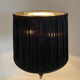 Brass, onyx & ebonized wood floor lamp, italy 1950