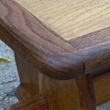 Rustic oak farmhouse coffee table, monastery style, 1950s