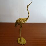 Vintage brass heron