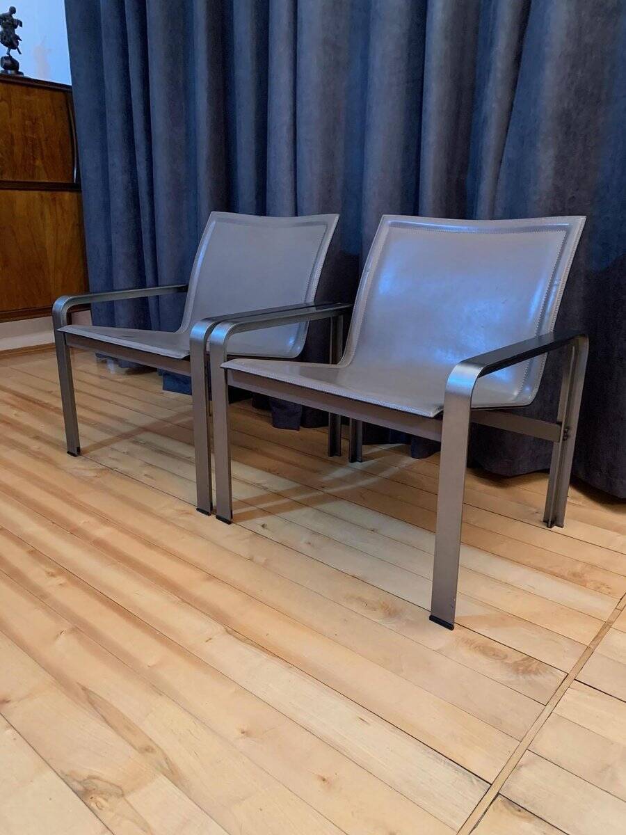 Set of armchairs by Jacques Toussaint & Patrizia Angeloni for Matteo Grassi, 1970s