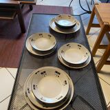 Service Niderviller hand painted 70s