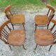 Série de 4 chaises bistrot