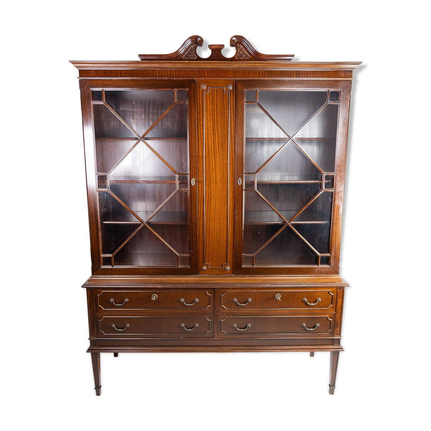 Hepplewhite mahogany showcases from the 1930s