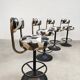 Vintage Cobra bar stools by Borje Johanson, Sweden