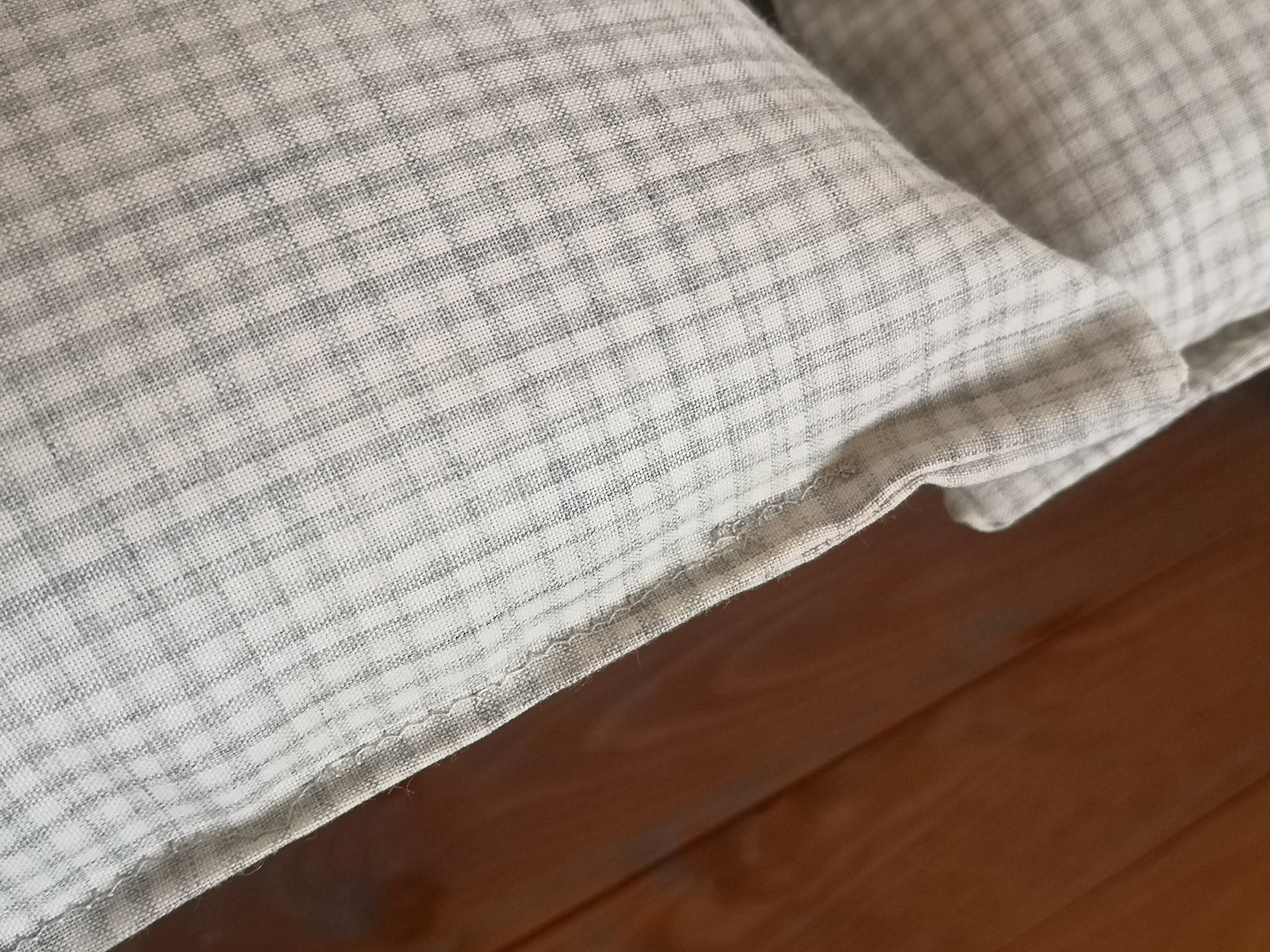 Vichy print cushion set