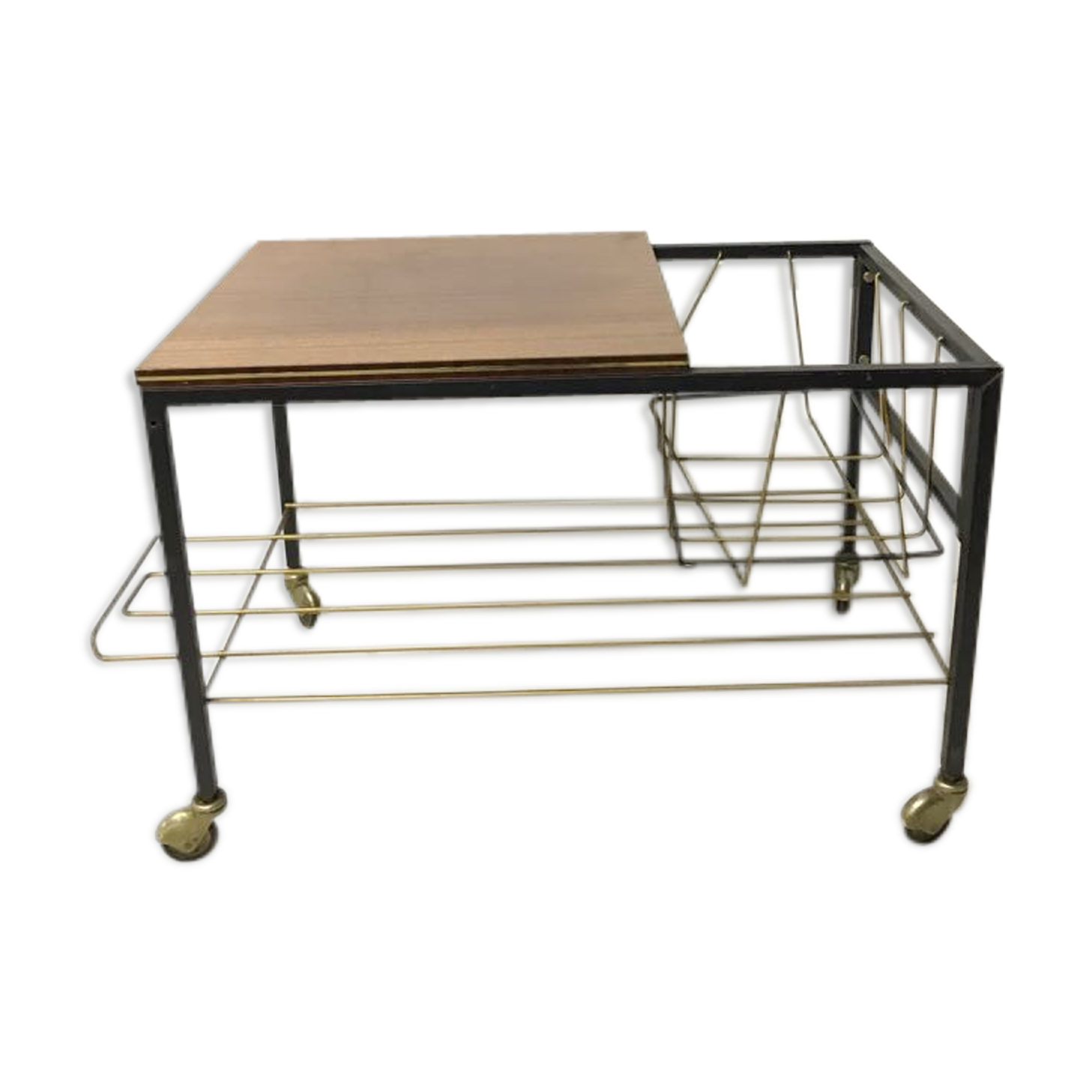 Table magazine rack vintage