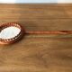 Vintage rattan mirror 16cm