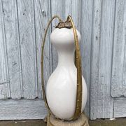 Porcelain and bronze vase