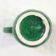 Old Little Vintage Green Pitcher in faience of ST CLEMENT flower basket decor