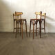 Set of 04 high stools canned bentwood