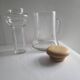 Borosilicate glass pitcher with infuser and wooden lid #PIMR