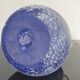 Vintage cobalt blue powdered glass amphora vase