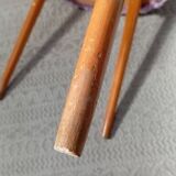 Chaise moumoute lilas années 50