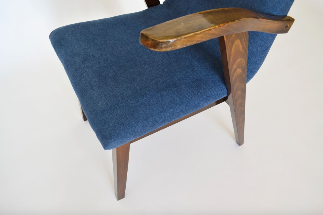 Armchair type 300-123 Puchały by Mieczysław Puchała for Bystrzycka furniture factory, years 1950