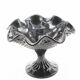2 black and white pecking cups