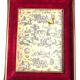 Photo frame in red velvet Bordeaux CREATION JEANCELLE - Vintage 50s