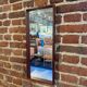 Rectangular teak mirror, 1960s