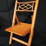 Folding bamboo chair for children