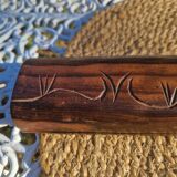 Jeu Awalé africain vintage en bois avec ses 48 graines