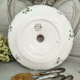 Old earthenware compote bowl
