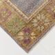 Tapis de couloir turc vintage à décor géométrique