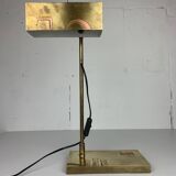 Brass Bauhaus Art Deco architectural Marcel Breuer style desk or table lamp