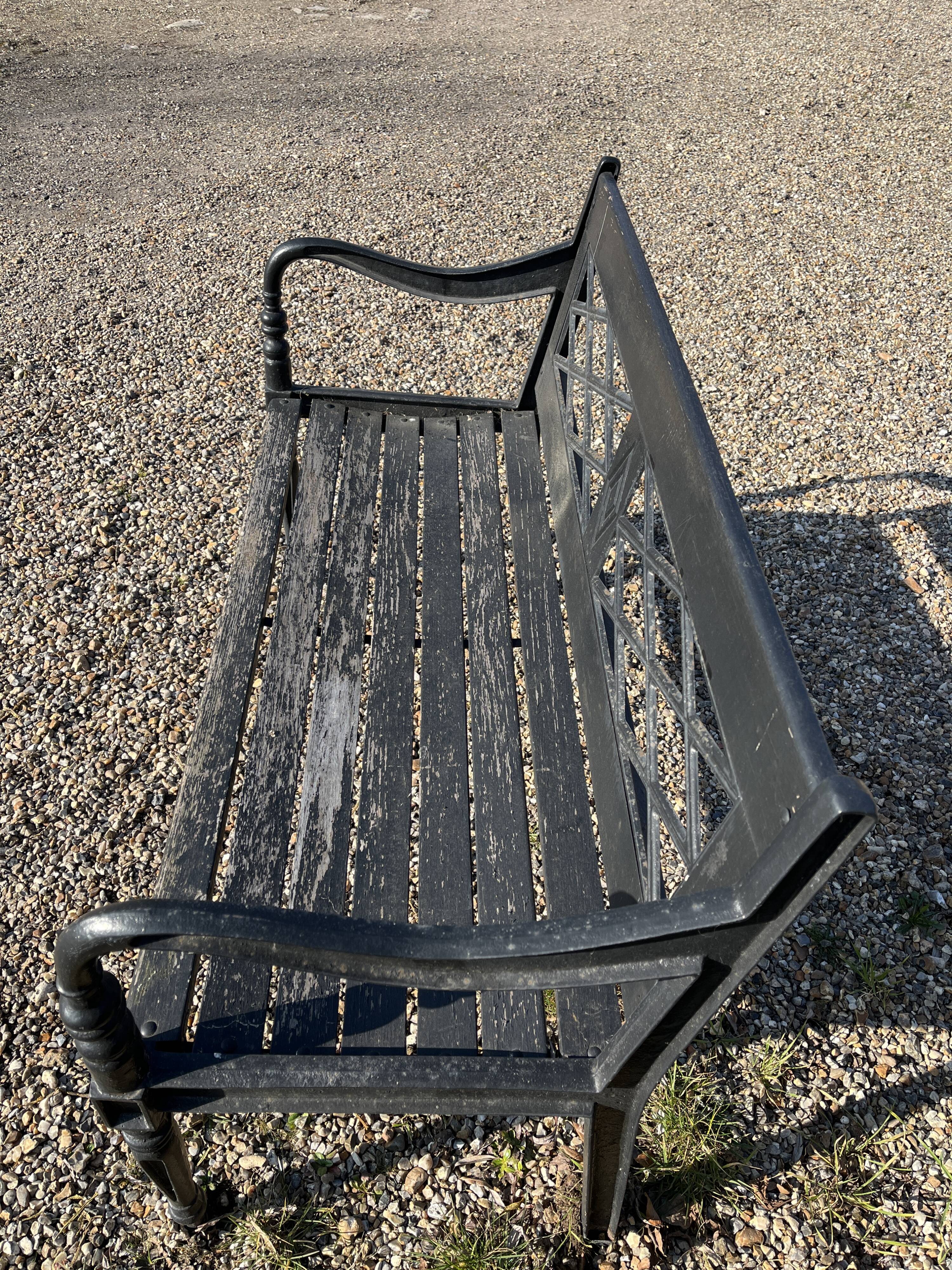 Banc de jardin fonte et bois