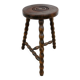Antique tripod stool, farmhouse stool, 1950s-1960s