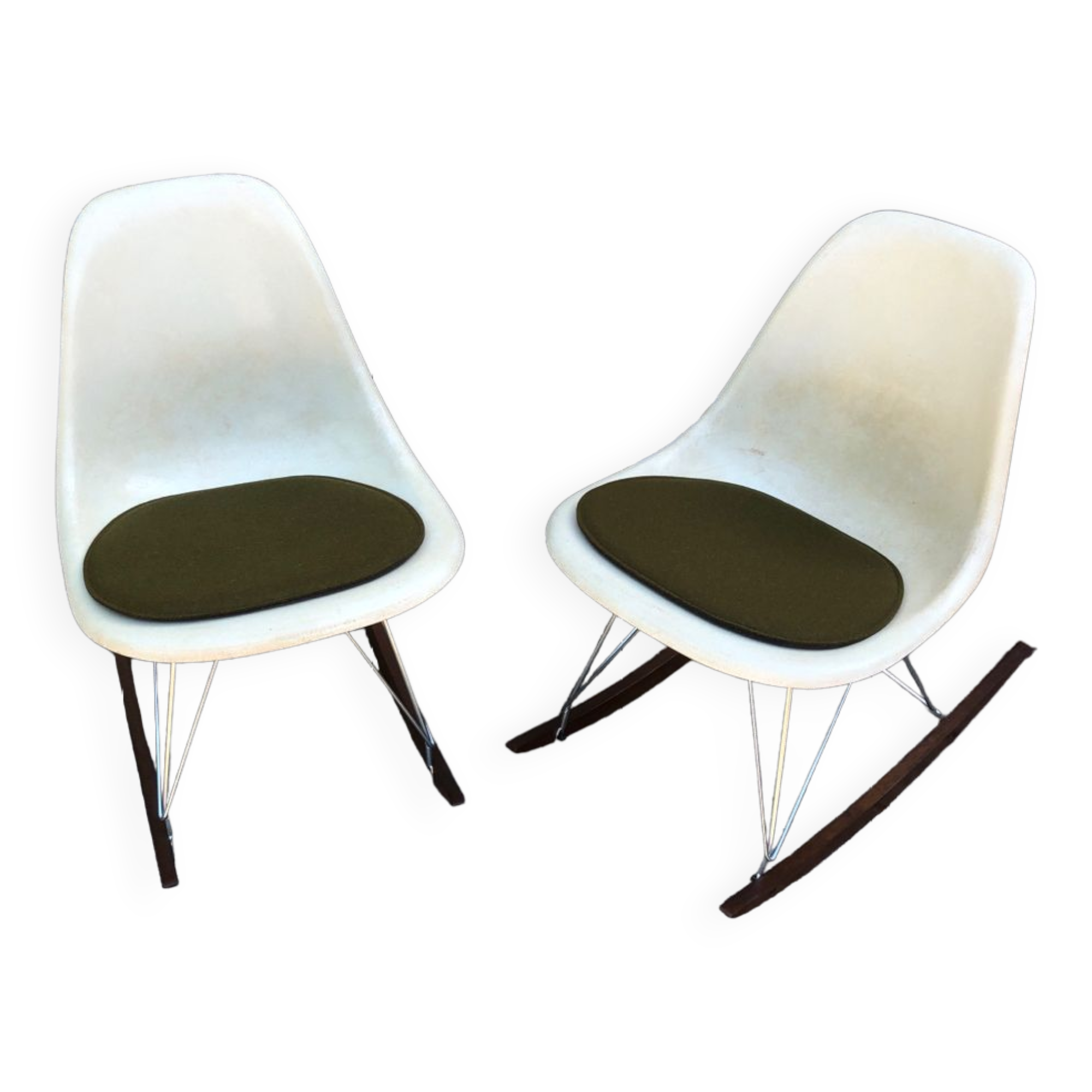 Pair of rocking chairs by Charles and Ray Eames for Herman Miller 1960