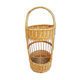 Porte bouteilles en rotin vintage