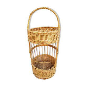 Vintage rattan Bottle holder