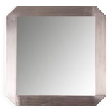 Vintage 1970s square wall mirror designed by gaetano sciolari for valenti