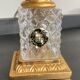 Vintage lamp 70s crystal and brass