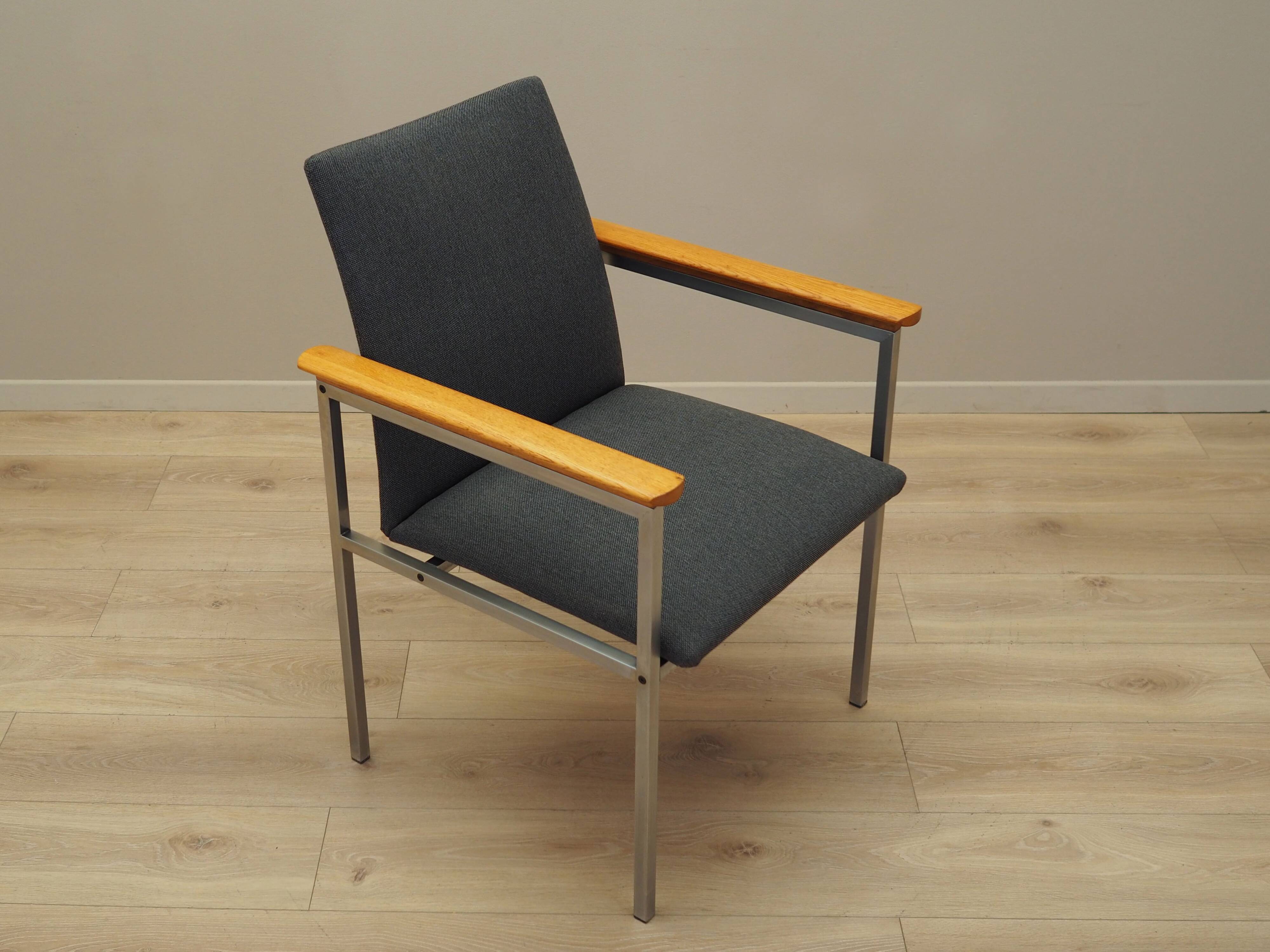 Grey armchair, Danish design, 1960s, designer: Sigvard Bernadotte, manufact