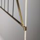 Italian Pendant Lamp with Opaline Shades & Brass, Stilnovo Style, 1950s