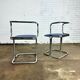 Vintage design tube frame dining chairs