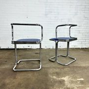 Vintage design tube frame dining chairs