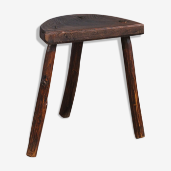 Tabouret de ferme en chêne