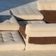 Modular sofa Mah Jong, Hans Hopfer, France, 1971. Roche Bobois Edition.