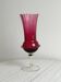 Translucent glass vase on a stand