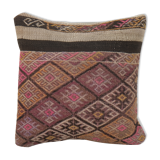 Square handwoven kilim pillow