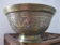 Antique brass cache pot offering cup from Asia