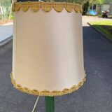 Lampadaire éléphant italien art déco en verre vert 142cm